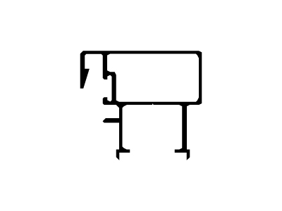 Parante central corrediza
